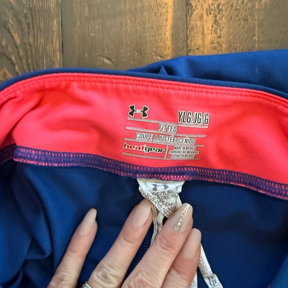 Under Armour girls Leggings in Vibrant Blue size youth large - Picture 6 of 6